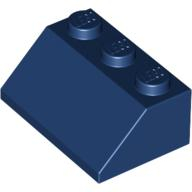 Lego kostka (kostička) 2x3 sklon (šikmá) 45°, tmavě modrá (4261779, 4568711)